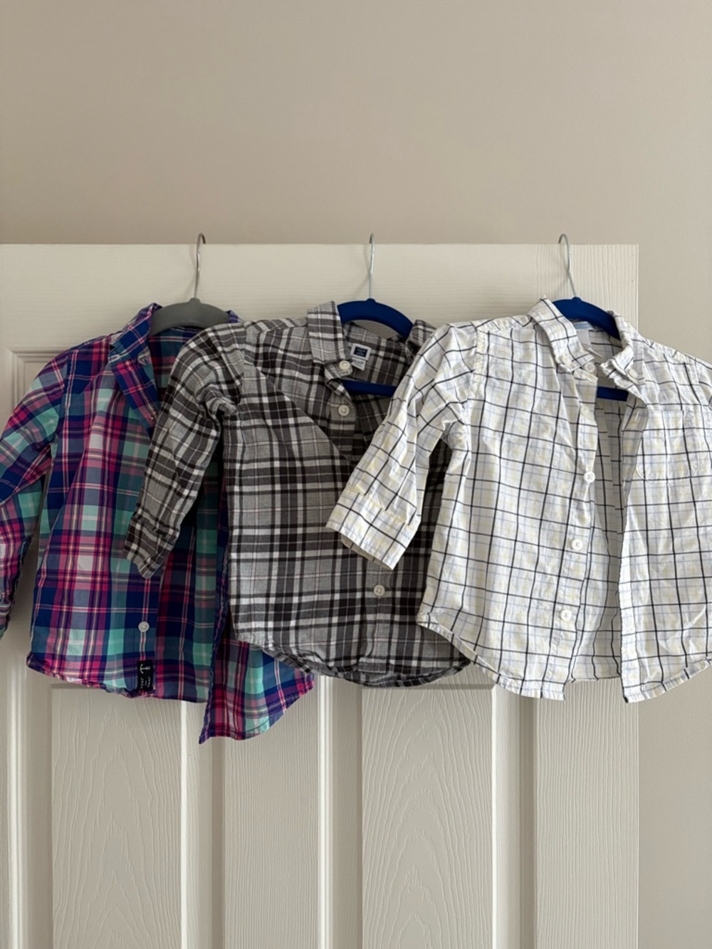 Janie and Jack 12-18 month Plaid Button-Down Shirts